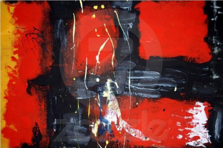 Unknown Artist Red Abstract